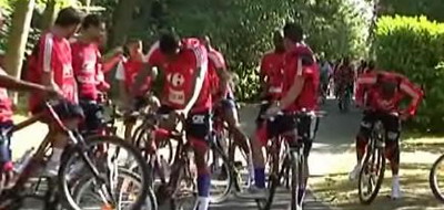 VIDEO: Benzema si Ribery si-au pregatit 'bicicletele' pentru meciul cu Romania!