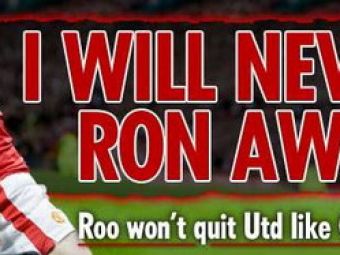 Rooney vrea pe viata la Manchester United: &quot;Nu voi pleca cum a facut-o Ronaldo!&quot;