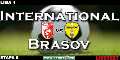 Brasov, noul lider! International 0-3 Brasov( Ilyes '13, Hadnagy '16, Munteanu '26)
