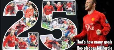 Pariul anului intre Ferguson si Rooney: Trebuie sa dea 25 de goluri, cat Ronaldo