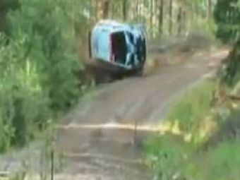 Raikkonen, accident spectaculos in Raliul Finlandei!&nbsp;VIDEO: