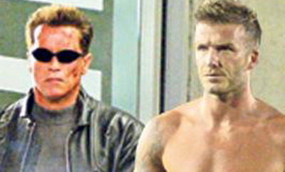 Arnold Schwarzenegger David Beckham
