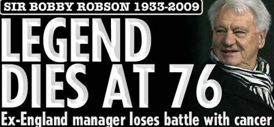Bobby Robson RIP Sir Bobby Robson