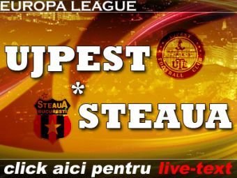 Steaua in turul 3: Ujpest 1-2 Steaua! (Vasko 81/Szekely 59, Grzelak 66)
