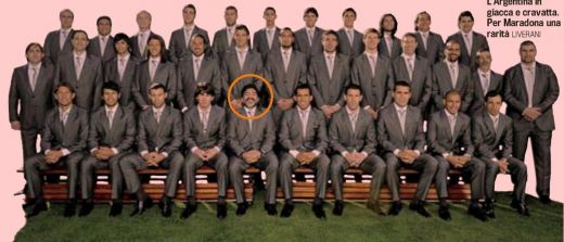 NU RATA! Nu o sa-l mai vezi niciodata pe Maradona imbracat asa: La costum, cravata si barba! :))_1