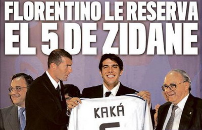 Cristiano Ronaldo Kaka Real Madrid