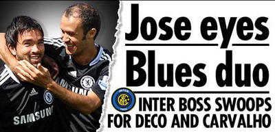 Chelsea Deco Inter Milano Jose Mourinho Ricardo Carvalho