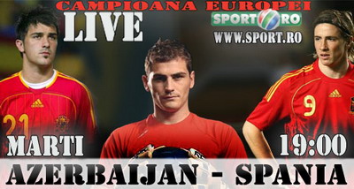 Torres promite RECITAL de goluri! Azerbaijan - Spania, in direct la Sport.ro, marti de la 19:00!