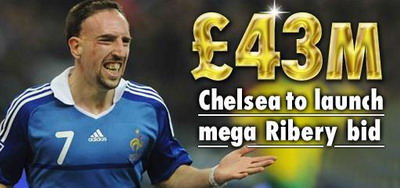 OFERTA&nbsp;SOC:&nbsp;Chelsea ofera 50.000.000 de euro pentru Ribery! Deco la Inter?