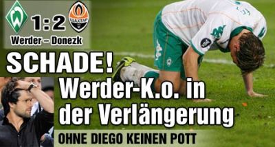 Bild: &quot;RUSINE! Werder a fost facuta KO in prelungiri&quot; A fost golul lui Pizzaro din min 120 valabil?