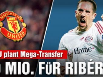United isi apara spatele! Manchester a facut o oferta de 70 de mil de â‚¬ pentru Ribery!