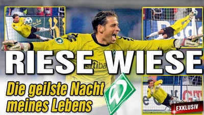 VIDEO: Vezi cum a aparat Tim Wiese 3 penalty-uri si a calificat Werder-ul in finala Cupei Germaniei!