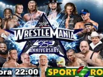 Evenimentul anului in wrestling: Wrestlemania 25, joi la 22:00 la Sport.ro