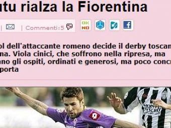 VIDEO: 13 cu noroc pentru Mutu! Goool Mutu: Fiorentina 1-0 Siena!