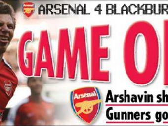 VIDEO / Arshavin, la primul gol pentru Arsenal! Arsenal 4-0 Blackburn: 