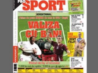 ProSport / Valiza cu bani: Prime-record pentru Rapid si CFR!