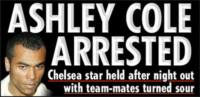 Ashley Cole a fost arestat dupa ce s-a imbatat intr-un club din Londra!