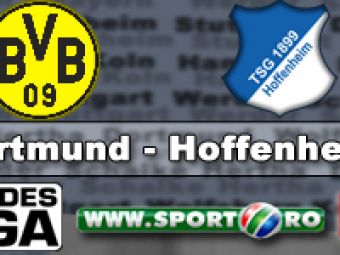 "Macel" pe teren! 8 "galbene" si doua eliminari in Dortmund 0-0 Hoffenheim