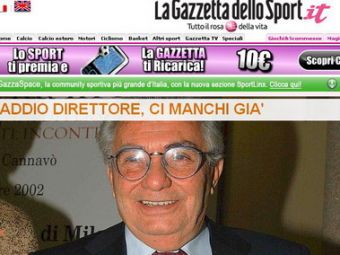 Drama in sportul italian: a murit directorul Gazzettei dello Sport!