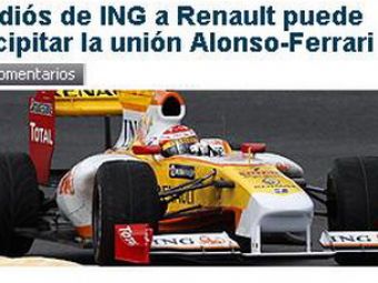 Asta da criza! ING se retrage de la Renault si grabeste plecarea lui Alonso la Ferrari!