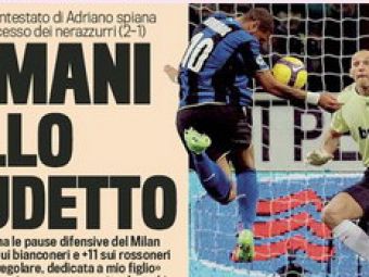 Mana lui Adriano, gata sa-i aduca lui Inter titlul! A fost voluntar sau involuntar hentul?