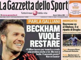 Soarta lui Beckham la Milan se decide AZI! Unde vrei sa ajunga Beckham?