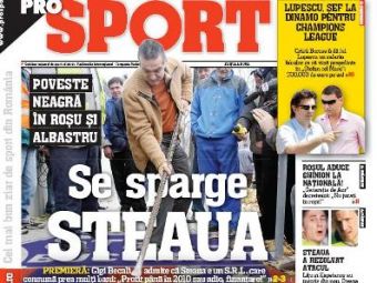 Citeste AZI in ProSport: Planul lui Becali pentru 2009 - Steaua profitabila sau inchide pravalia! 