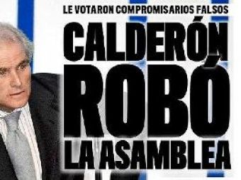Calderon acuzat de "manevra anului": "Nu am furat voturile Adunarii Generale!"