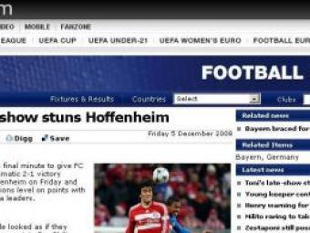 UEFA: "Hoffenheim, paralizata de Luca Toni"