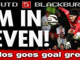 Video! Tevez, 4 goluri "senzatie"! Manchester 5-3 Blackburn