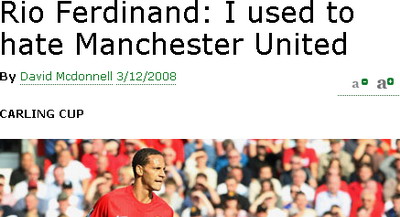 Manchester United Rio Ferdinand