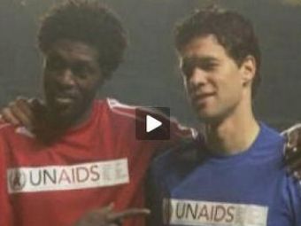 VIDEO: Ballack si Adebayor sunt coechipieri in lupta anti-SIDA! VEZI UN CLIP TARE: