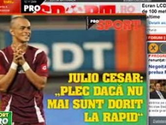 ProSport / Afara cu Julio Cesar din Giulesti - cere prea multi bani!