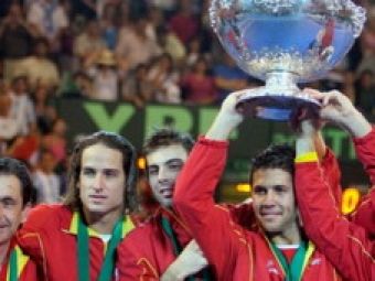 Spaniolii au sarbatorit castigarea Cupei Davis la fel ca dupa Euro 2008!