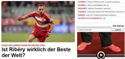 Semedo, Toja..cine se baga? Bild.de: "Ribery nu are rival in lume!"