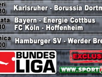 Cele mai tari meciuri din Bundesliga, LIVE pe www.sport.ro!