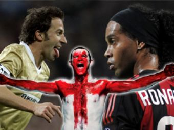 Del Piero clonat, Rooney rastignit, Ronaldinho si cele 4 bare! VEZI cele mai tari reclame cu fotbalisti