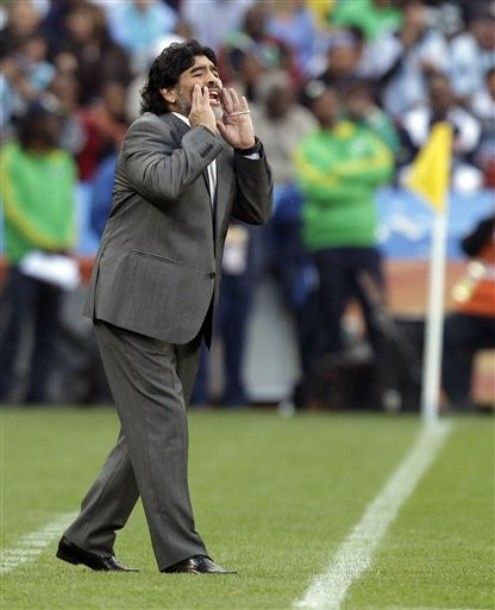 FOTO si VIDEO Spectacol marca Maradona! Concert de vuvuzele la Argentina 1-0 Nigeria!_8