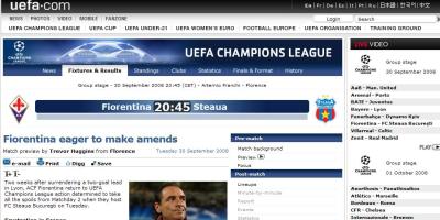 Champions League Europa League Fiorentina Steaua