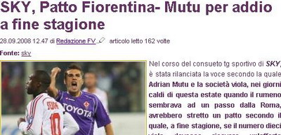 Adrian Mutu Fiorentina