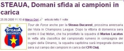 Fiorentina Steaua