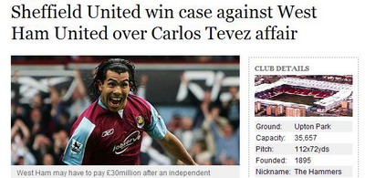 Carlos Tevez Sheffield United