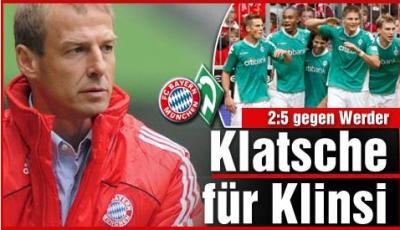 Bayern Munchen Bundesliga Jurgen Klinsmann Werder Bremen
