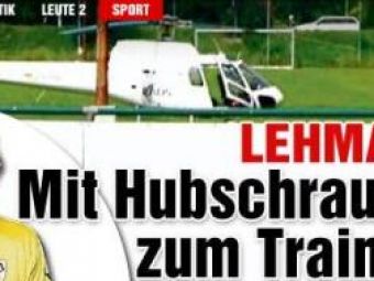 Lehmann se uita la Karlsruher din... elicopter:) 