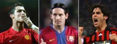 Balonul de Aur Kaka Lionel Messi