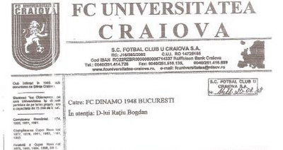 Dinamo Fani Universitatea Craiova