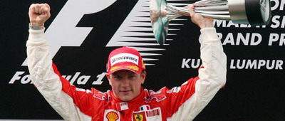 Ferrari Formula 1 Kimi Raikkonen Marele Premiu al Malaeziei