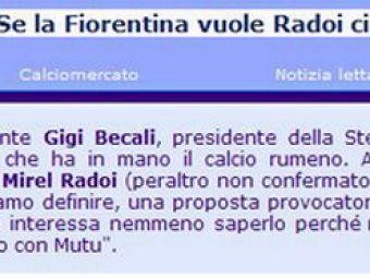 Ce a spus Becali si ce au inteles italienii: "Mutu la schimb cu Radoi"