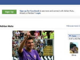 Adrian Mutu, asaltat de 3000 de fani pe... Facebook!