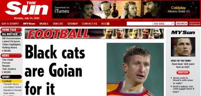 Dorin Goian Steaua Sunderland The Sun